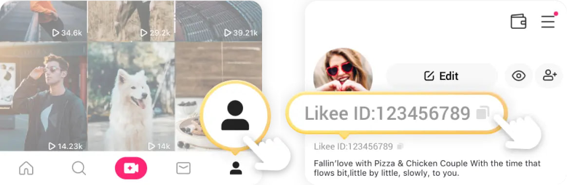 Где найти Likee ID?